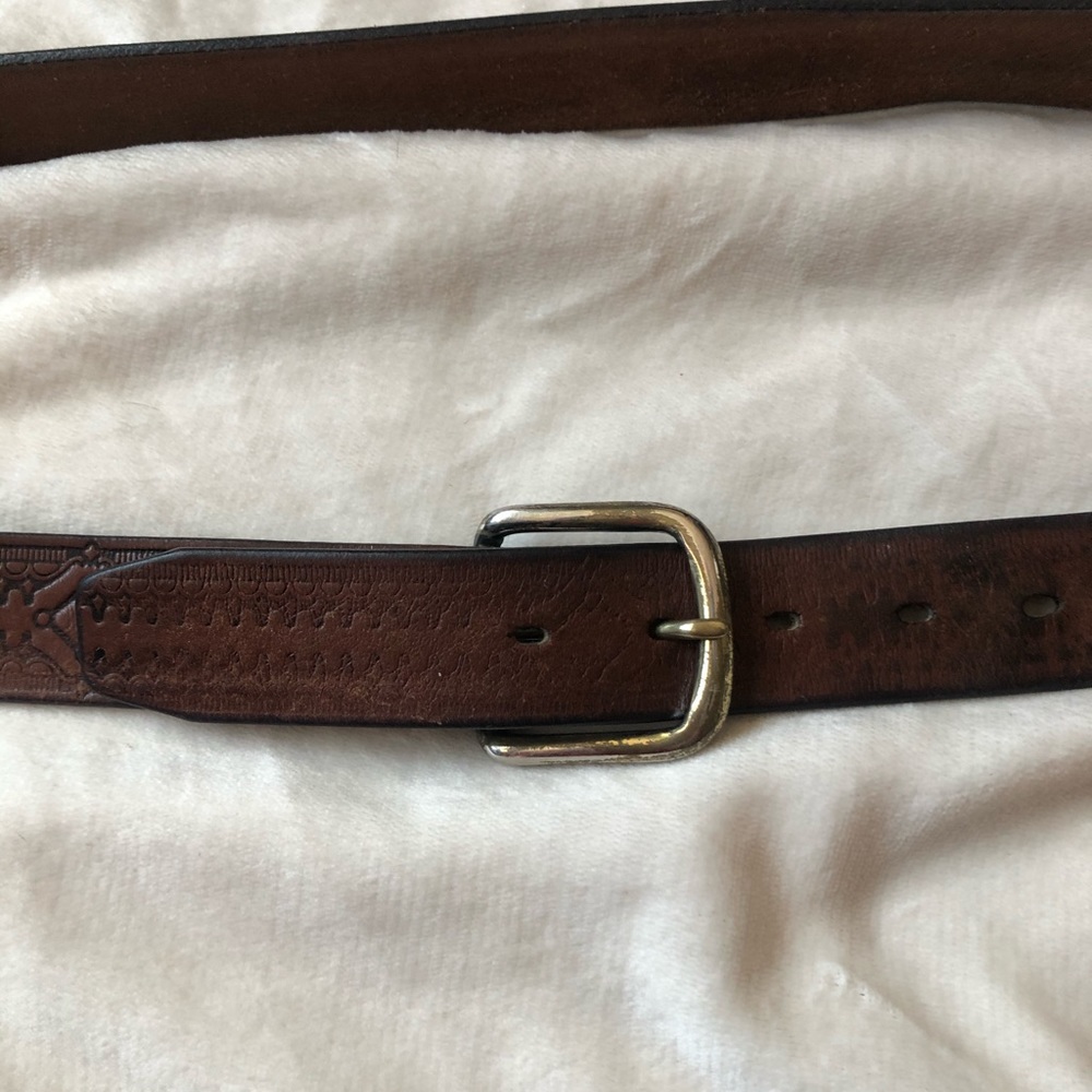 Worn vintage western style belt